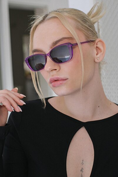 Bilge Karga Charmian Black Purple Güneş Gözlüğü