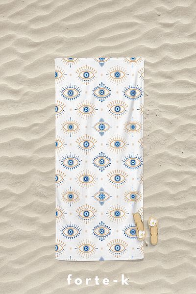 Fortek Home 75*150 cm Oversize Beach Towel - Summer
