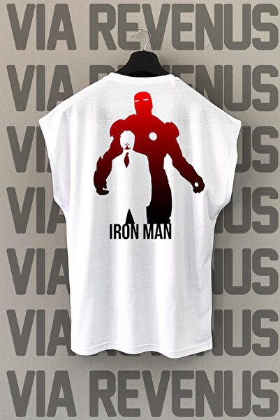 Vordevia Bela sportska majica bez rukava Back Štampano