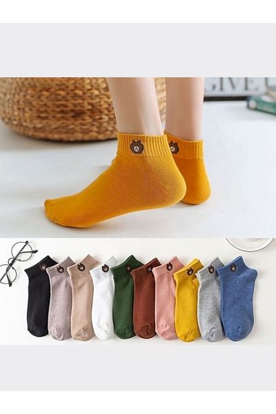 MY MENORA SOCKS Комплект от 5 чифта чорапи с шарка на плюшено мече