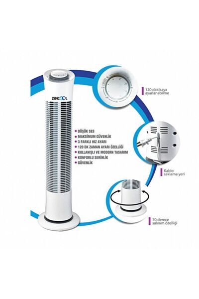 Zencool Kule Tipi Vantilatör 86820790059