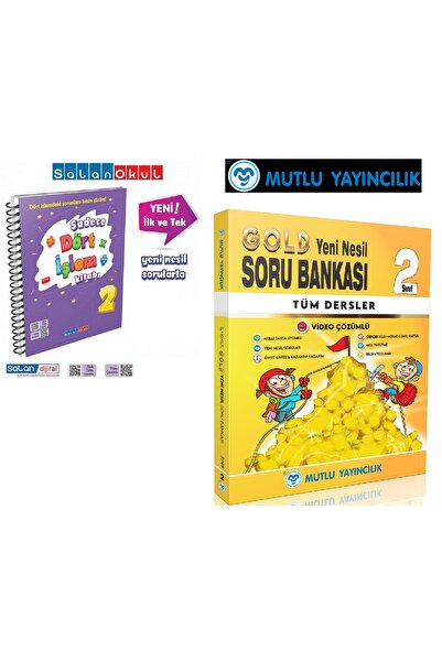 Salan Yayınları 2. Sınıf Salan Okul Yay. Sadece Dört İşlem Kitabı & Mutlu Gol...