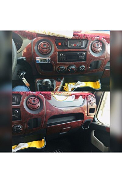 Saviss Renault Master 3 Özel Kalıp Full Set, Gül Desenli Maun,torpido Trim Ma...