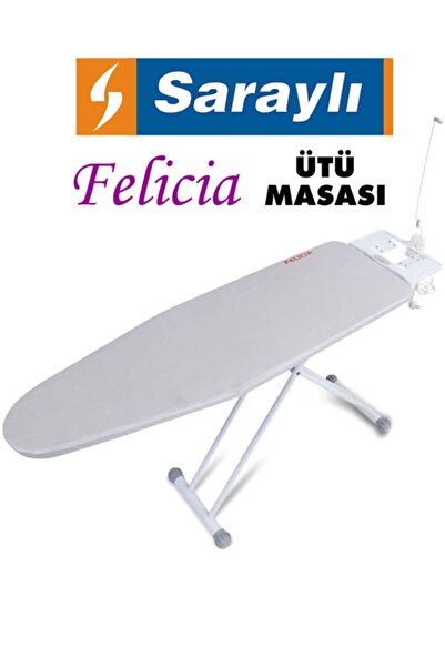 Saraylı Xxx Lady Felicia Çelik Tabanlı Ütü Masası Monoblok Tabla 150x42x90 Cm