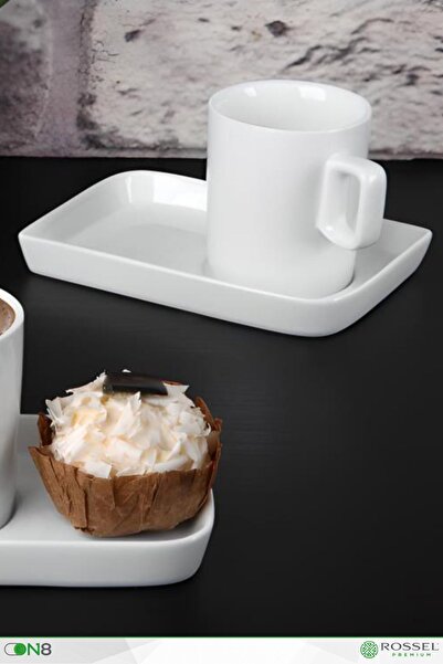 Rossel Premium New Bone Chına Set of 2 Gilded Coffee Cups G1940