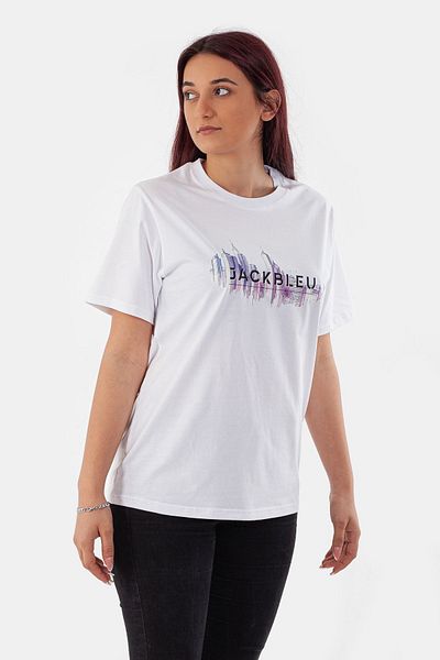 meditroia Jack Bleu Printed Crew Neck 100% βαμβακερό μπλουζάκι Newyork Printed Tshirt986