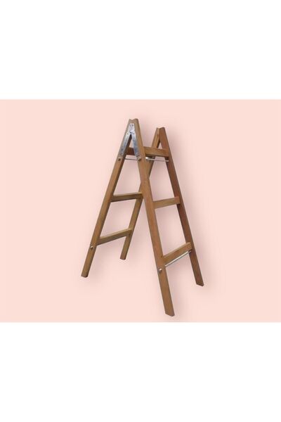 Genel Markalar 3 basamaklı A tipi Gürgen Ahşap Merdiven