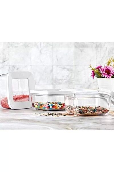 VİP AHMET Square Storage Container 250 ml 3 Pieces