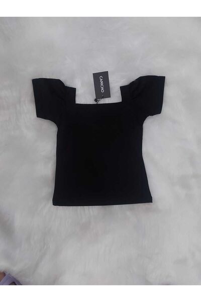 canicho Siyah Renk Kız Çocuk Tarz Tişört