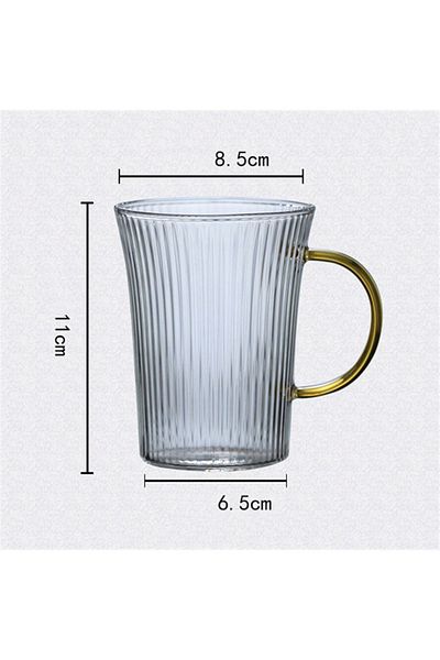Rossel Premium Gold Detailed Glass Cup SA6868