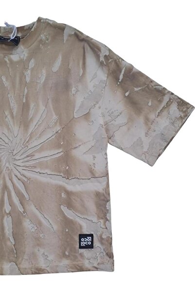 Zekids Boy's Cotton Oversize Comfortable Fit Tie-Dye Patterned Shorts Set