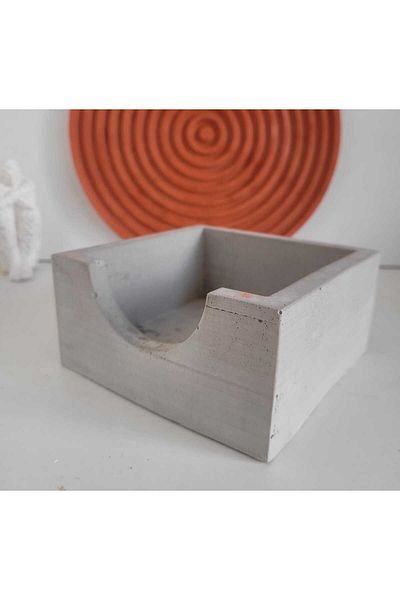 KARRA Concrete Gray Notepad Holder - Office Accessory