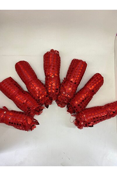 GÖKÇE Kırmızı Halay Mendili, Gelin Mendili, Pullu Halay Mendili 10 Adet – Mag...