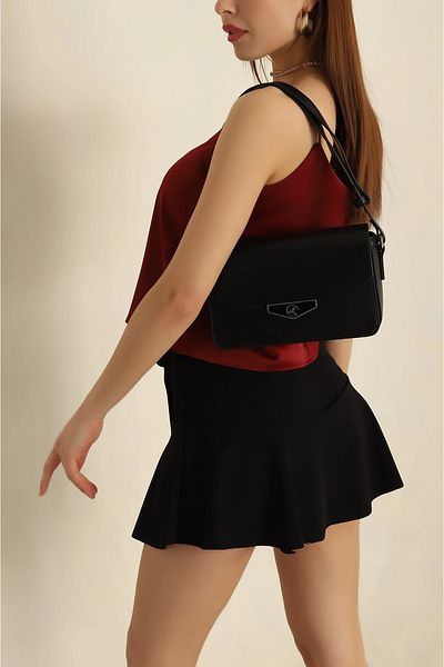 citycenterfashion Women's Mold Envelope Bag with 3 Pockets Lined Snap Closure Hand and Arm Bag cty-lbn-3244