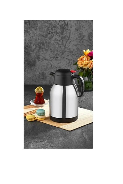 bimbambom 2 Liter Stainless Steel Tea Thermos - Short Cut