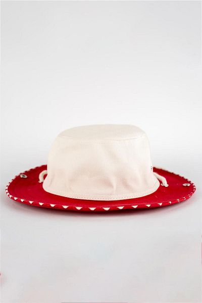 Adisia Boy's Red and White Rope Detailed Hat