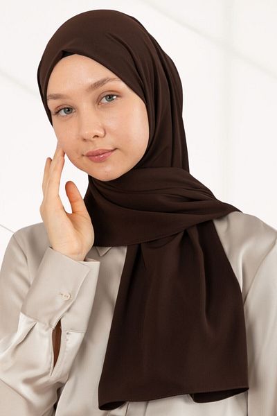 hijabchi Εισαγόμενο μετάξι Medina - Bitter Brown