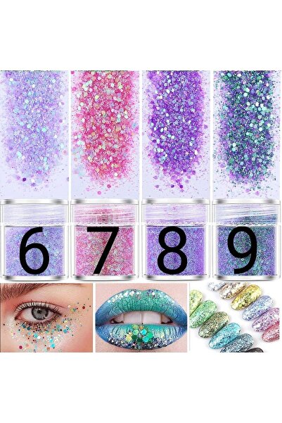 Beauty Box Ipek Kirpik Sim 6. Stil Kirpik Lash Işıltılı Makyaj Glitter Nail A...