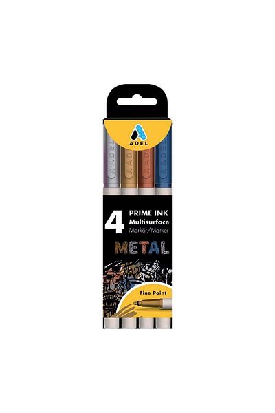 Adel Prime Ink Multisurface 4-pack Marker Metallic