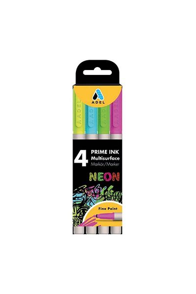 Adel Prime Ink Multisurface 4-pack Marker Neon