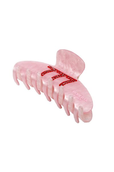 Roberta Lorenz 777 Lucky Angel Pink Special Rhinestoned Latch Buckle, Bone Material