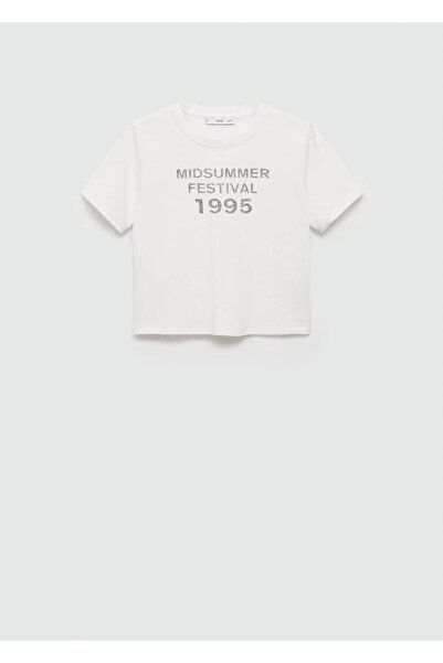 MANGO Woman Μπλουζάκι με στάμπα