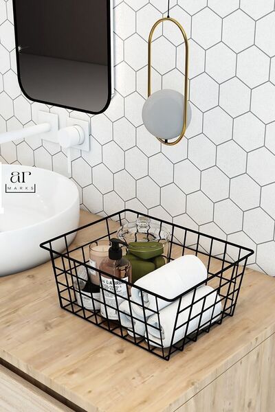 Armarks 6 Pieces of Wire Basket, Desktop Organizer, Organizer Basket, Organizer, In-Cabinet Organizer
