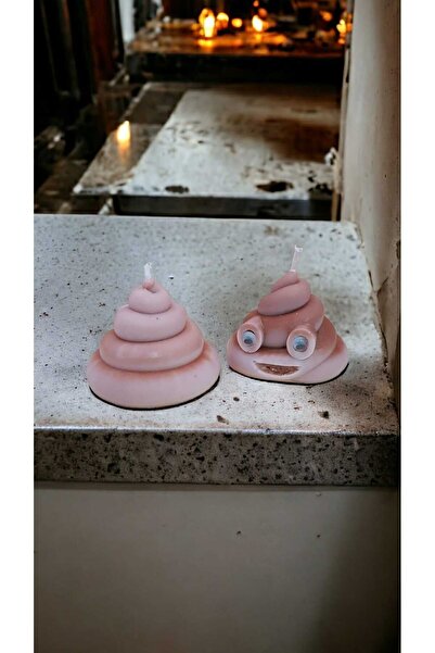 neslim designer Hediye Şaka Soya Wax Kaka Kokulu Göz Tasarım El Yapımı Vegan ...