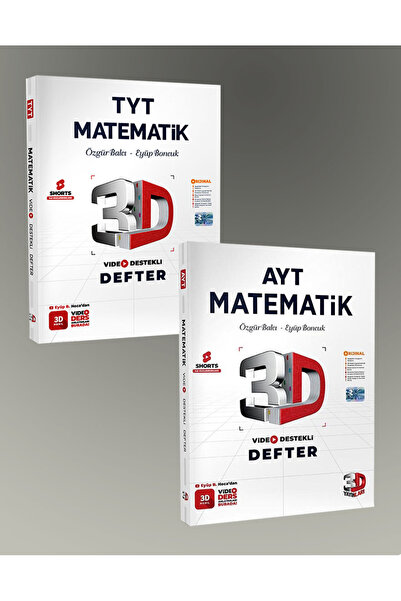 3D Yayınları Tyt-Ayt Matematik Video Destekli Defter (2 Kitap)
