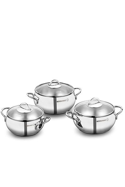 KORKMAZ Dowry 6 Piece Cookware Set