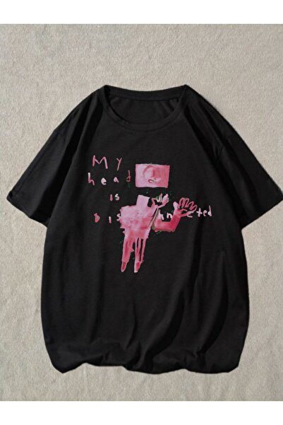 MAYDAY CULTURE Tricou unisex oversize cu imprimeu DTF