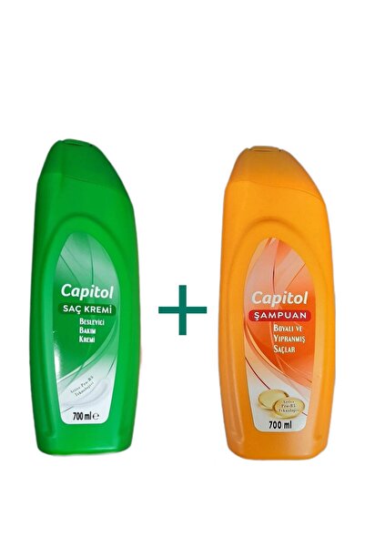 Capitol Şampuan 700 Ml Boyalı Saçlar & Saç Kremi 700 Ml Besleyici