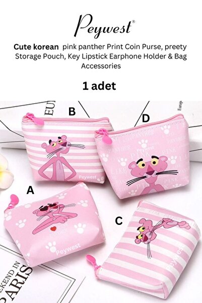PEYWEST Zippered Korean Mini Coin Purse - 12cmx10cm