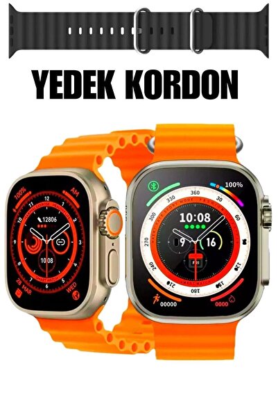 minious Watch 8 T800 Ultra Çift Kordonlu 1.99 Inch Bluetooth'lu Arama Özellik...