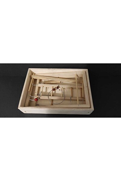 cotanakkafes Ahşap Kuş Oyun Parkı Alanı Katlana Bilir 25x18x36 Cm