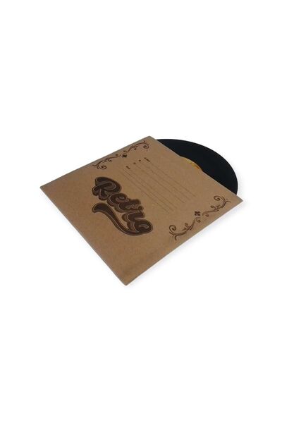 MDKSTORE Mdk 45 Lik Kraft Kağıt Deliksiz Plak Koruma Zarfı 50 Adet