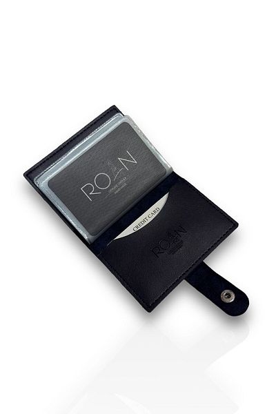 Roan Vegan Transparent Card Holder & Wallet Δερμάτινη εμφάνιση Εγχώριας παραγωγής 10 τμχ με διάφανες και τσέπες για κάρτες!