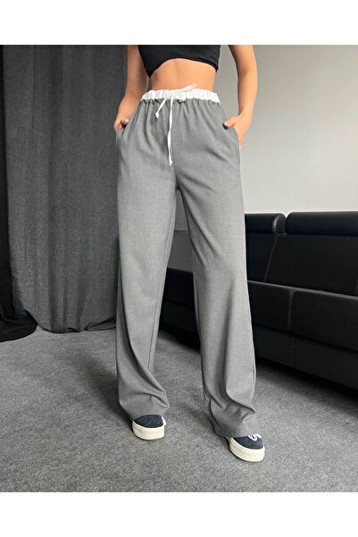 Elizan Çift Bel Detaylı Pantolon