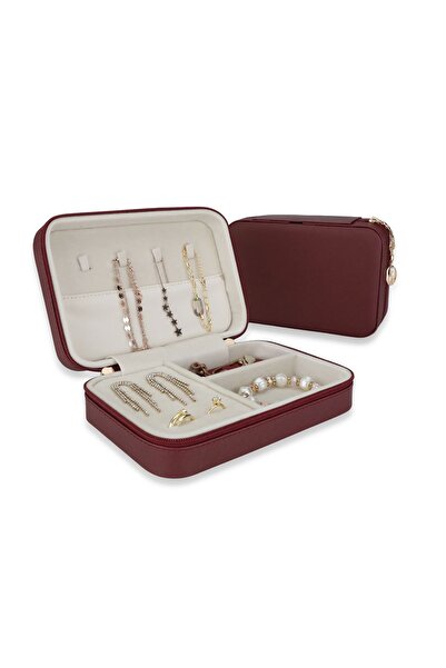Baley مجموعة مجوهرات السفر - صندوق منظم للقلادة والخاتم والأقراط