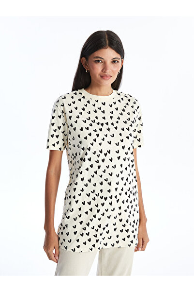 LC Waikiki LCW Crew nyakú női tunika - nyomtatott