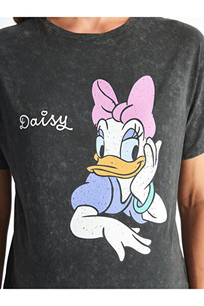 LC Waikiki Těhotenské tričko Daisy Duck s potiskem LCW – výstřih, krátký rukáv