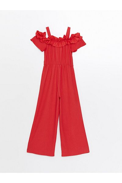 LC Waikiki Girl's LCW Boat Neck Jumpsuit