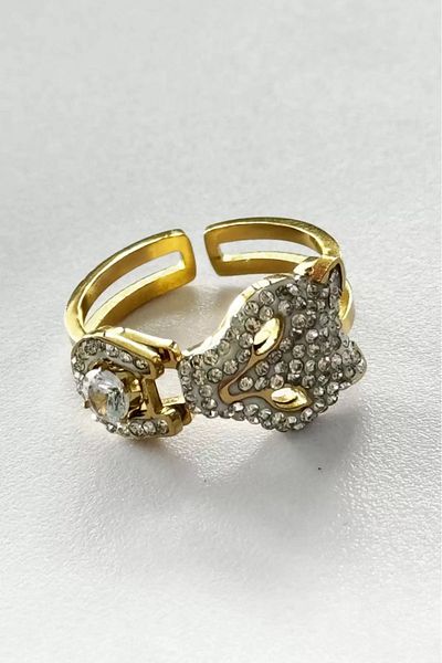 Only Vogue 2 Years Warranty - Figured Documented Tiger Steel Adjustable Ring