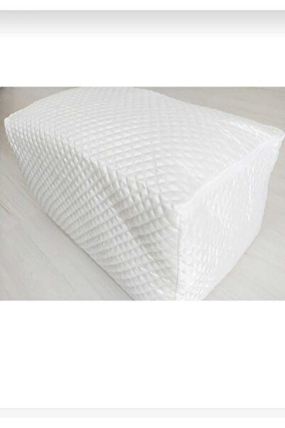 AYHOME İncili  Saten  Beyaz  Yorgan Yastık  Kazak Hurcu  Kapitoneli Çeyizlik  Boçalık  Büyük Orta Küçük Boy