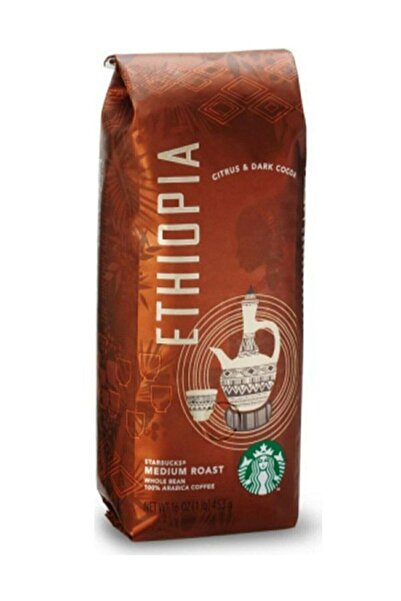 Starbucks Ethiopia Medium Roast 250 Gr Metal Filtre Için Öğütülmüş Çekirdek K...