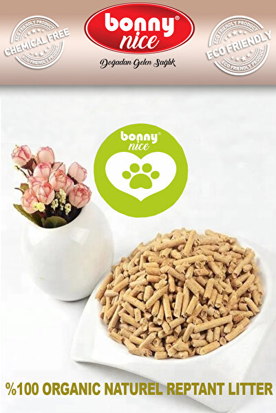 Bonny Nice Doğal Çam Pellet Sürüngen Taban Malzemesi 1.8 kg 3 L