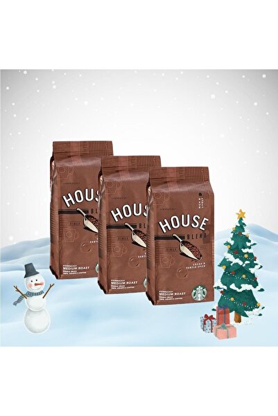 Starbucks باقة رأس السنة الجديدة هاوس بليند كور كوفي 250 جرام × 3