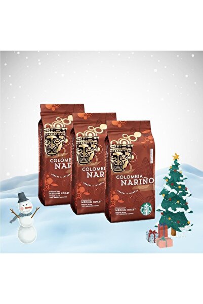 Starbucks باقة رأس السنة قهوة كولومبيا نارينو كور 250 جرام × 3