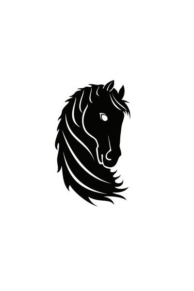 Generic Brand Horse Head (Auto-Motor-Laptop-Wall-Decor) 30 x 51 Cm