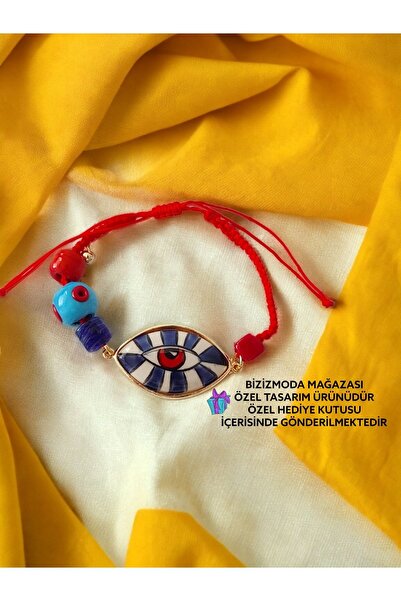 bizizmoda Ceramic Eye Glass Basement Bead Evil Eye Bead Bracelet Ceramic Eye ...